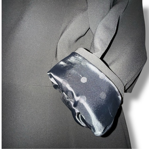 NWT TALBOTS STRETCH CREPE TUXEDO BLAZER - Black Velvet 16W - Picture 15 of 16